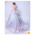 Alibaba Suzhou Very Sexy Appliqued Longue robe de soirée Cinderella Ball Gown 2017